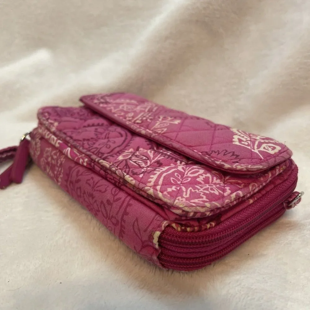Vera Bradley‎ Wallet Wristlet Pink Paisley - Picture 10 of 12
